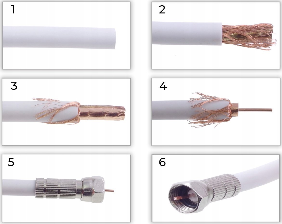 Konektor koaksial Libox F, 7.0mm, për kabllo RG6, argjendtë