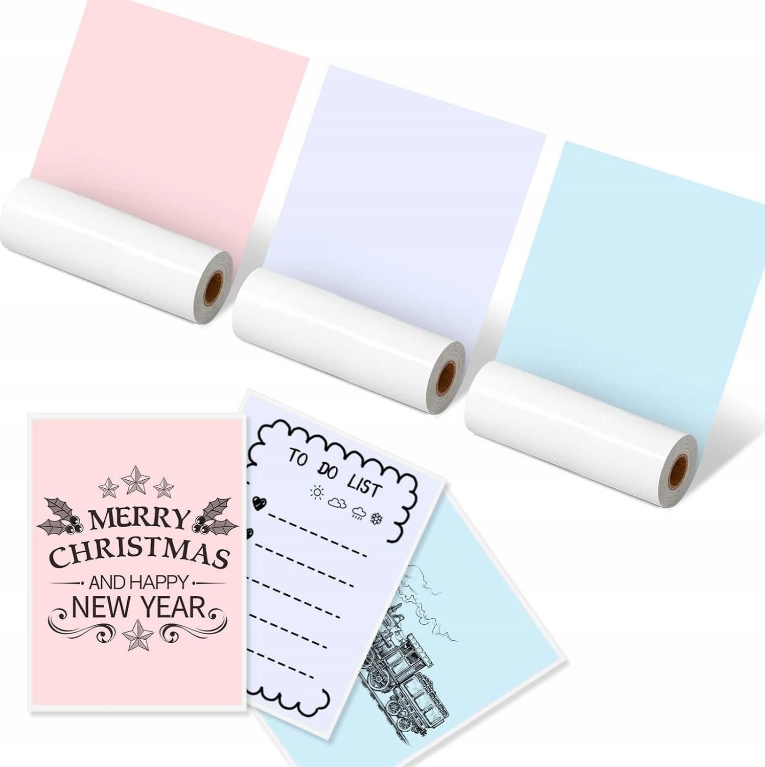 Letër ngjitëse termike Phomemo Q22 RMS PBPU 107, 110mm, 3 rrotulla, shumëngjyrëshe