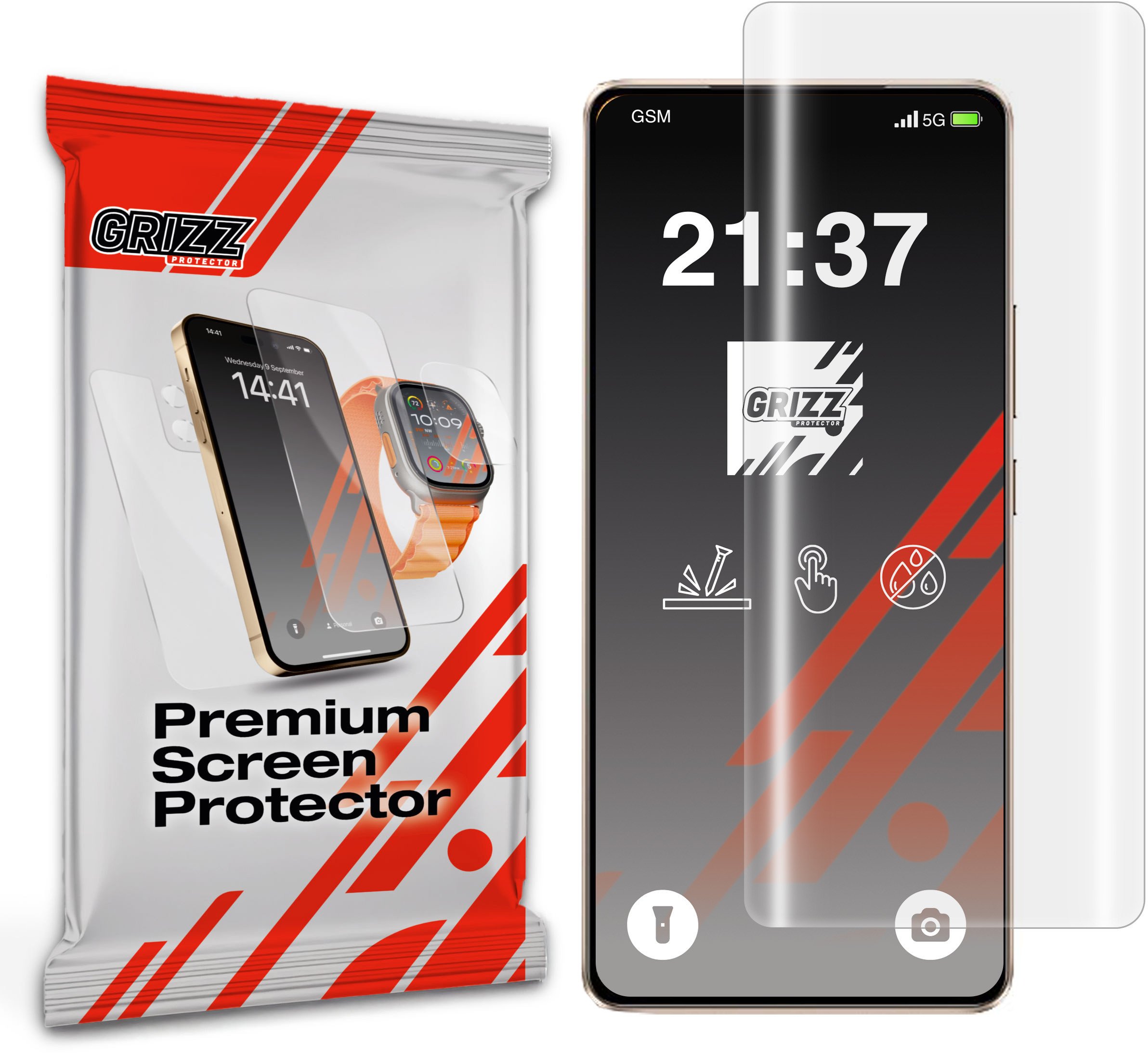 Folie mbrojtëse Hydrogel për telefon Vivo Y300 GT, transparente