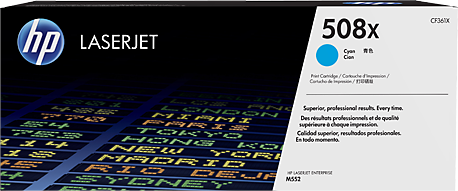 Toner printeri HP 508X Original, i kaltër