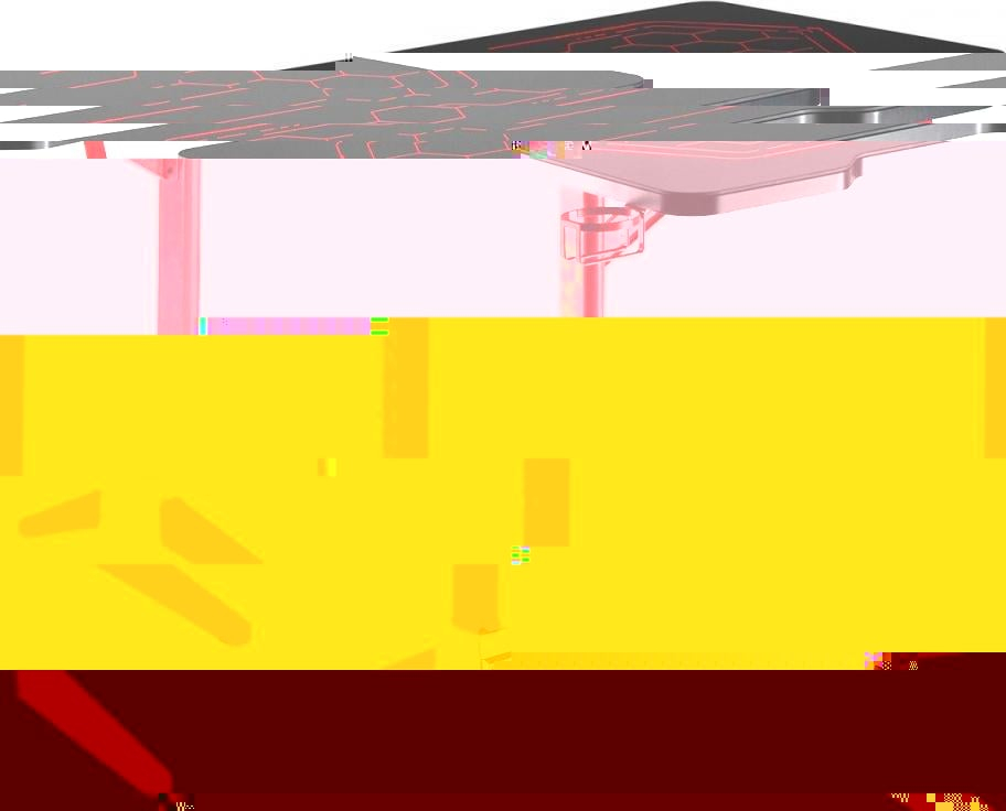 Tavolinë gaming Maclean RS163, 120 x 60 cm, LED RGB, e zezë