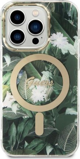 Сет полнач со кутија Гес GUBPP14XHJEACSA, за Ајфон 14 Про Макс, МагСејф, зелена Џангл