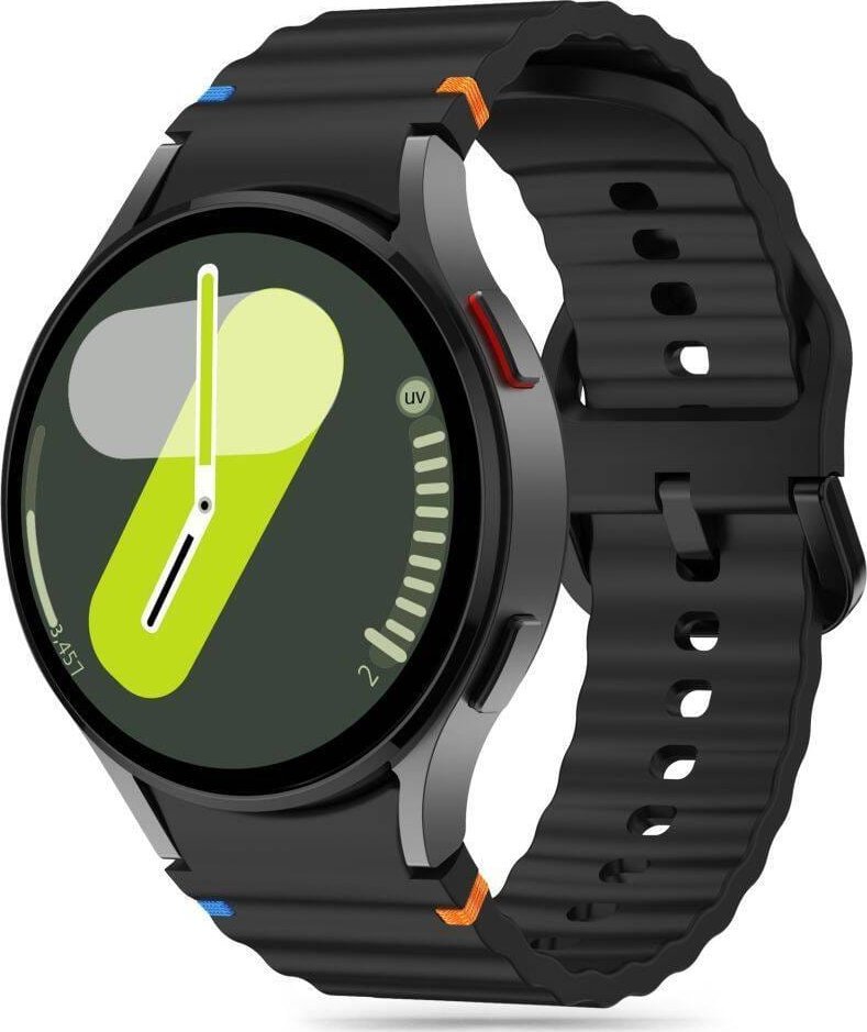Rrip silikoni Tech Protect Classic Pro për Samsung Galaxy Watch 4 7, 40 47mm, i zi
