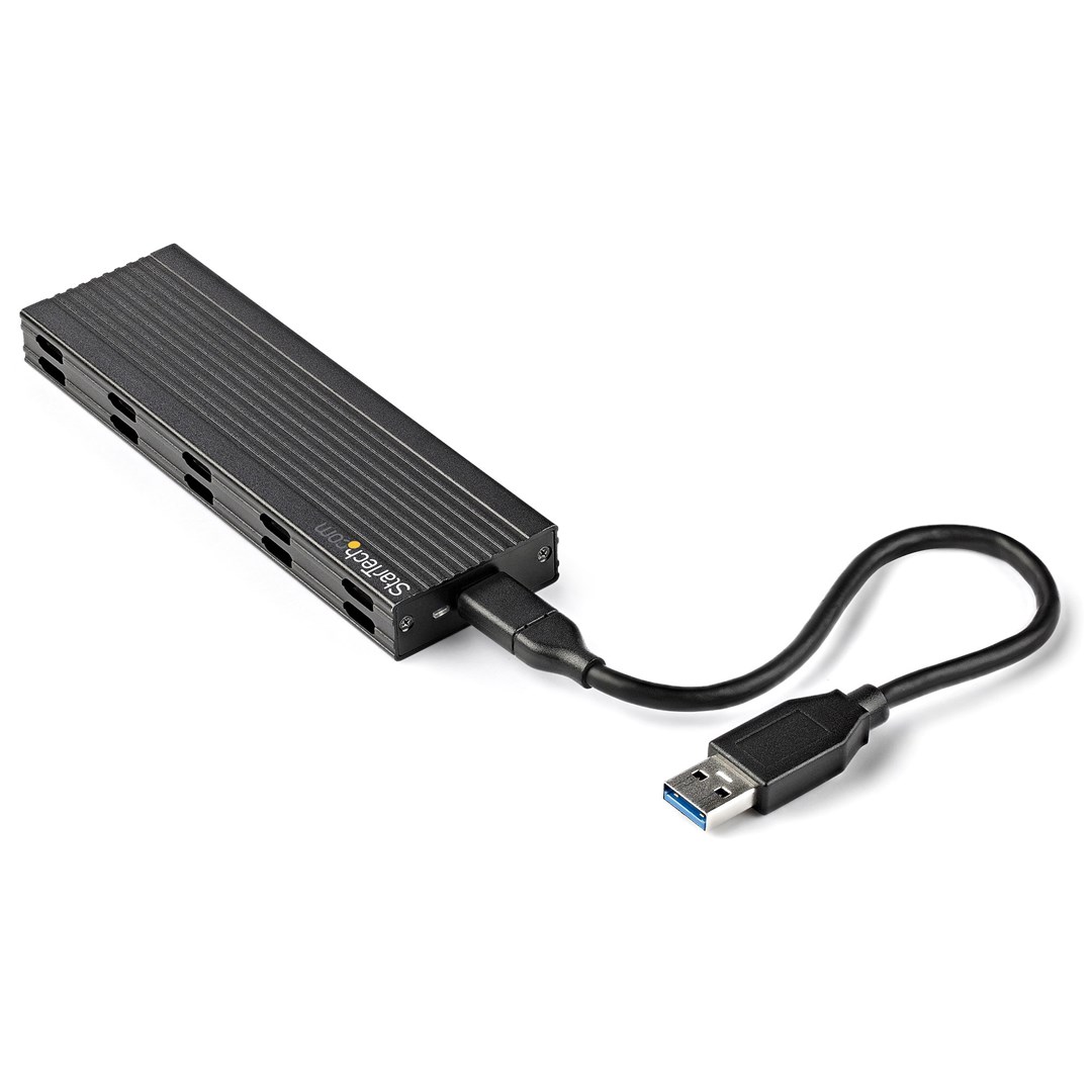 Kuti SSD USB-C M.2 SATA/NVMe Startech SM2E1BMU31C, USB 3.2 Gen 2, 10Gbps, e zezë