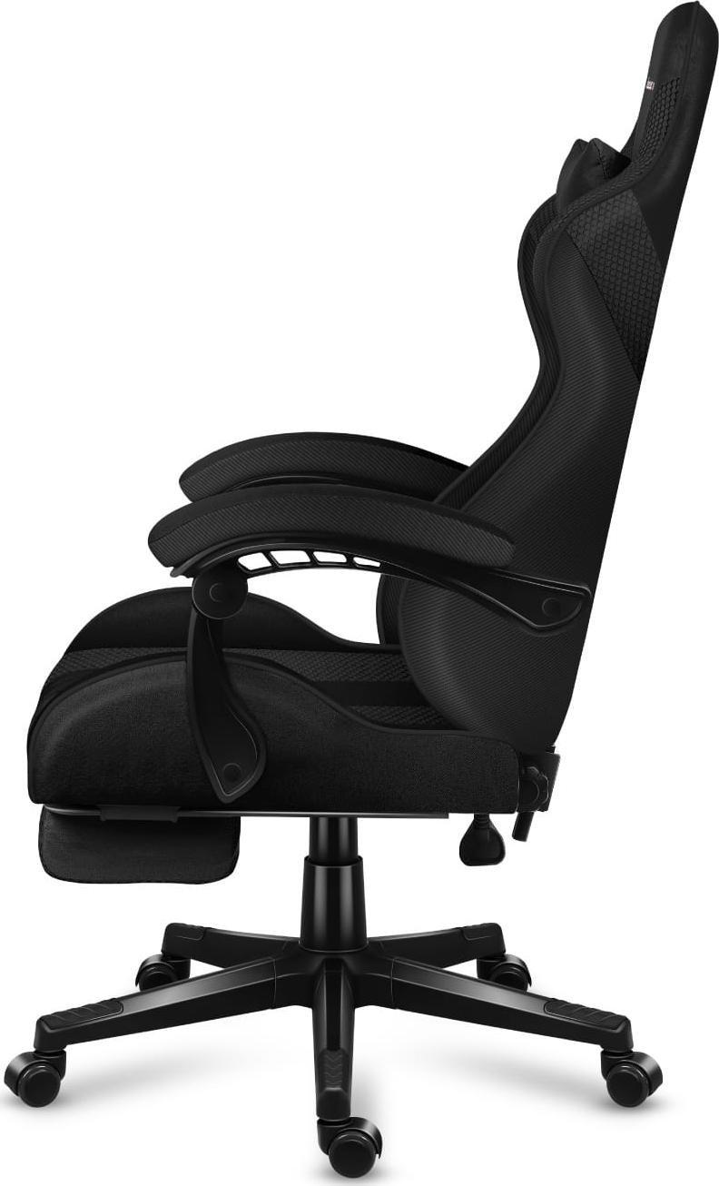 Karrige gaming Huzaro Force 4.7 Carbon Mesh, këmbëz e integruar, deri 140 kg, e zezë