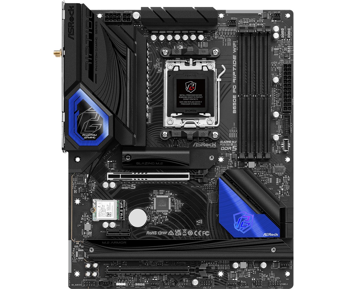 Pllakë amë Asrock B650E PG Riptide WiFi AMD B650 Socket AM5 ATX