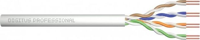 Kabllo rrjeti Digitus ACU-4511-305, CAT 5e U/UTP, 305m, gri e bardhë