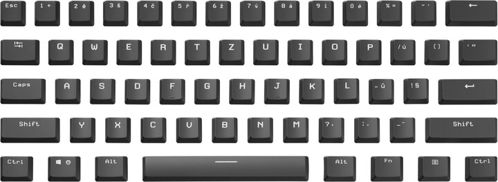 Taste CZC.Gaming Satyr, OEM, 124 copë, të zeza