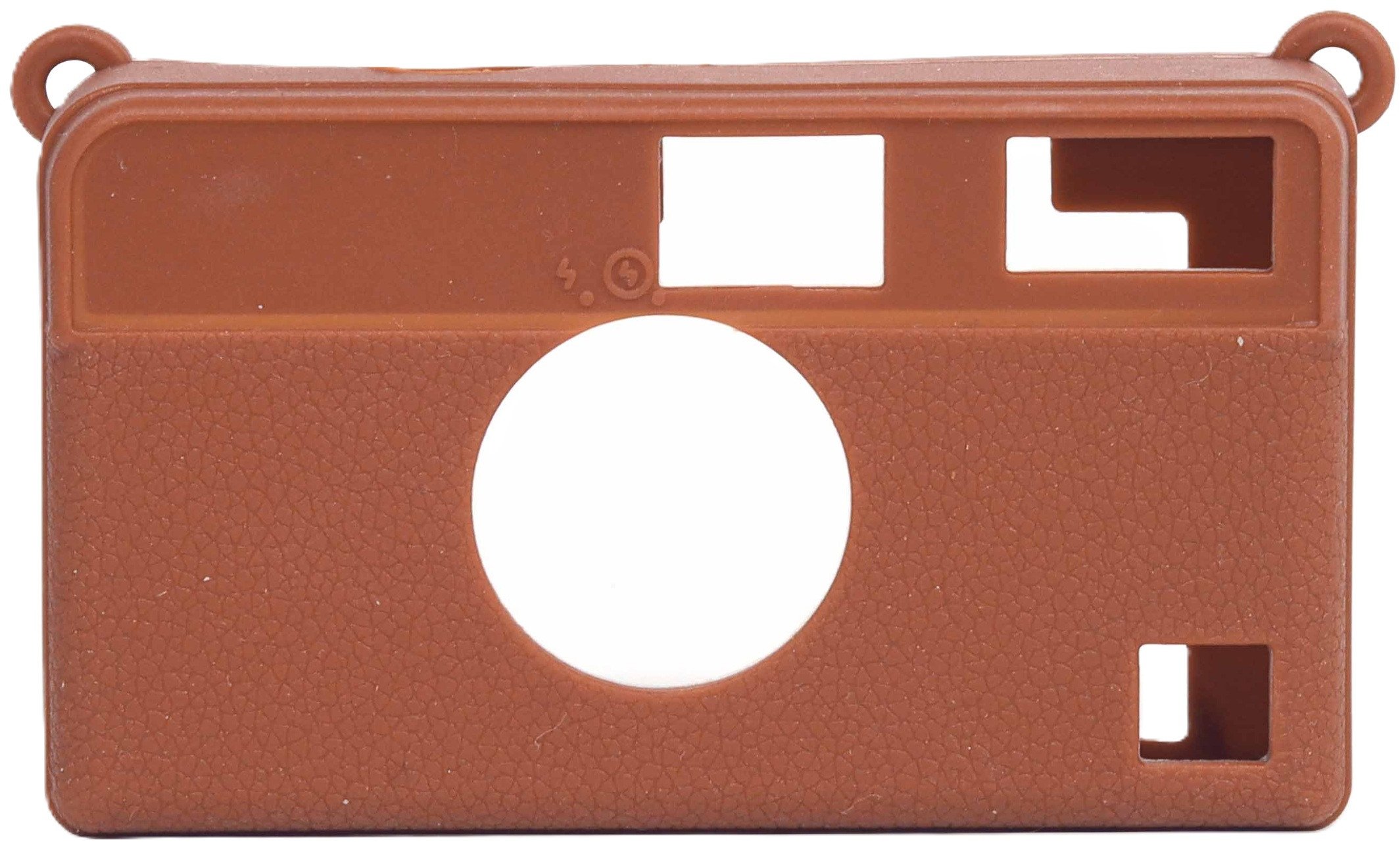 Силиконска навлака LoveInstant за Kodak EKTAR H35 H35N ULTRA F9, имитација на кожа, кафеава