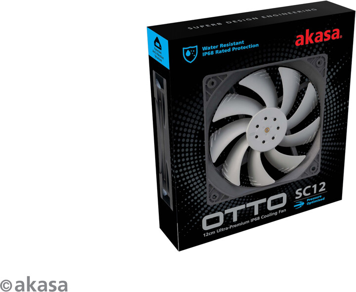 Ventilator Akasa OTTO SC12, 120mm, gri