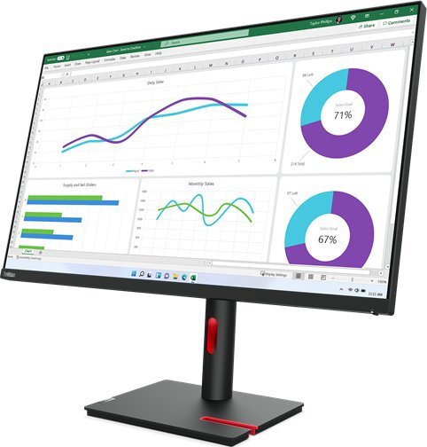 Монитор Lenovo ThinkVision T32p-30, 31.5\", 4K UHD, црн