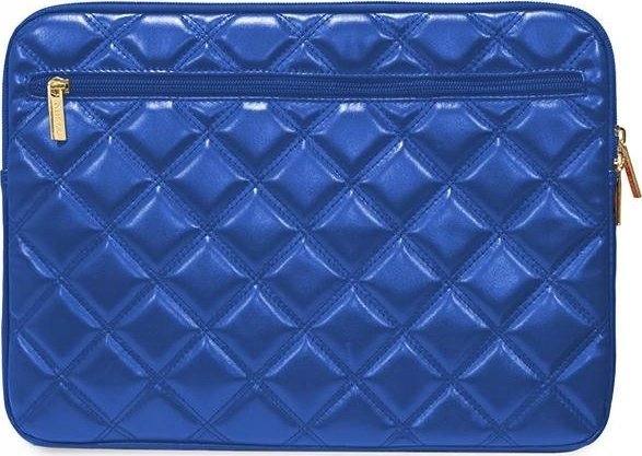 Mbulesë laptopi Guess Quilted 4G, 14", lëkurë ekologjike, blu