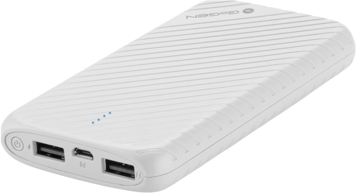 PowerBank GoGEN 8000 mAh, i bardhë