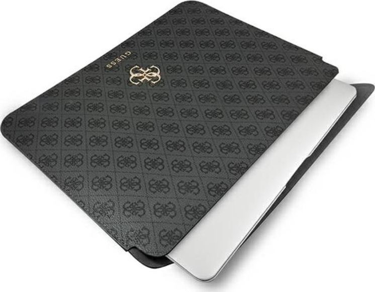 Këllëf laptopi Guess Sleeve, 15", lëkurë ekologjike, i hirtë