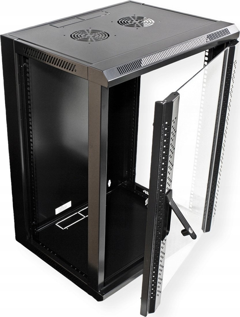 Kabinet rrjeti VALUE 15U, montim në mur, 19", i zi