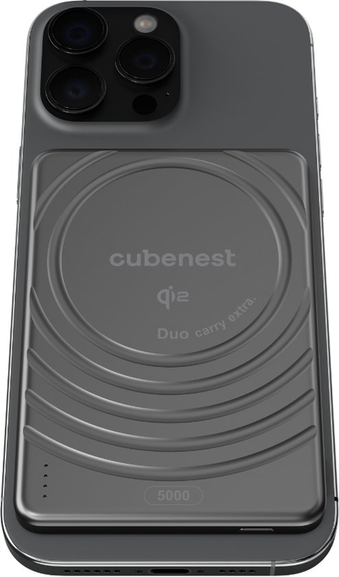 Power Bank Cubenest MagSafe, 5000 mAh, 15W Qi2, i zi