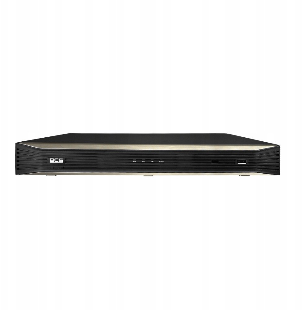 Regjistrues IP BCS P NVR0802 A 4K 8 kanale, 8 porta PoE, HDMI 4K, i zi
