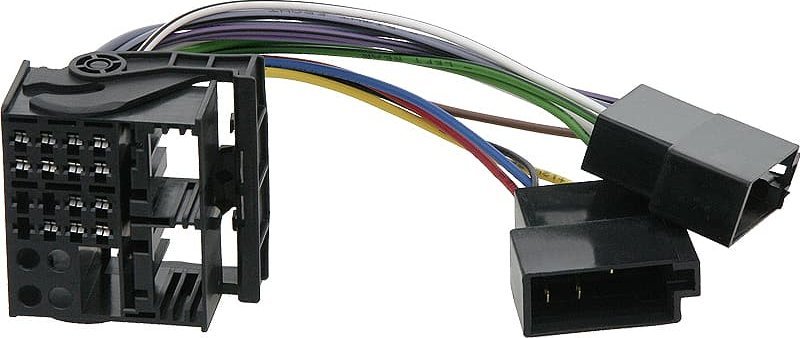 Adapter radio ISO për Peugeot Citroën 2956, për lidhje aftermarket, i zi