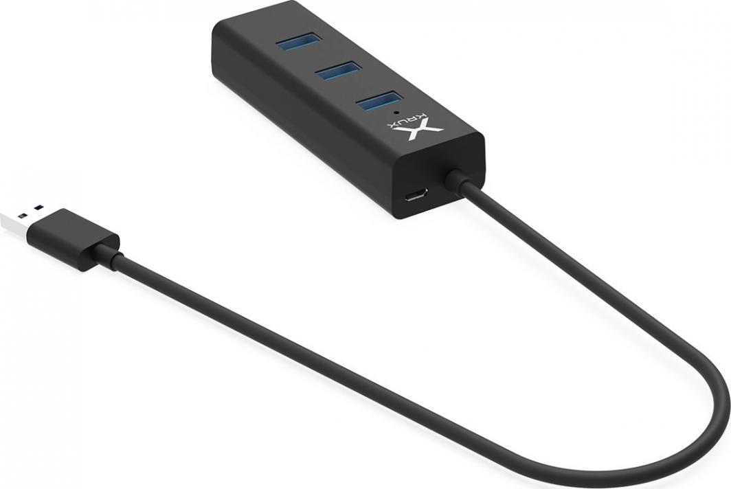 USB HUB Krux KRX0050, 4x USB A, USB 3.0, i zi