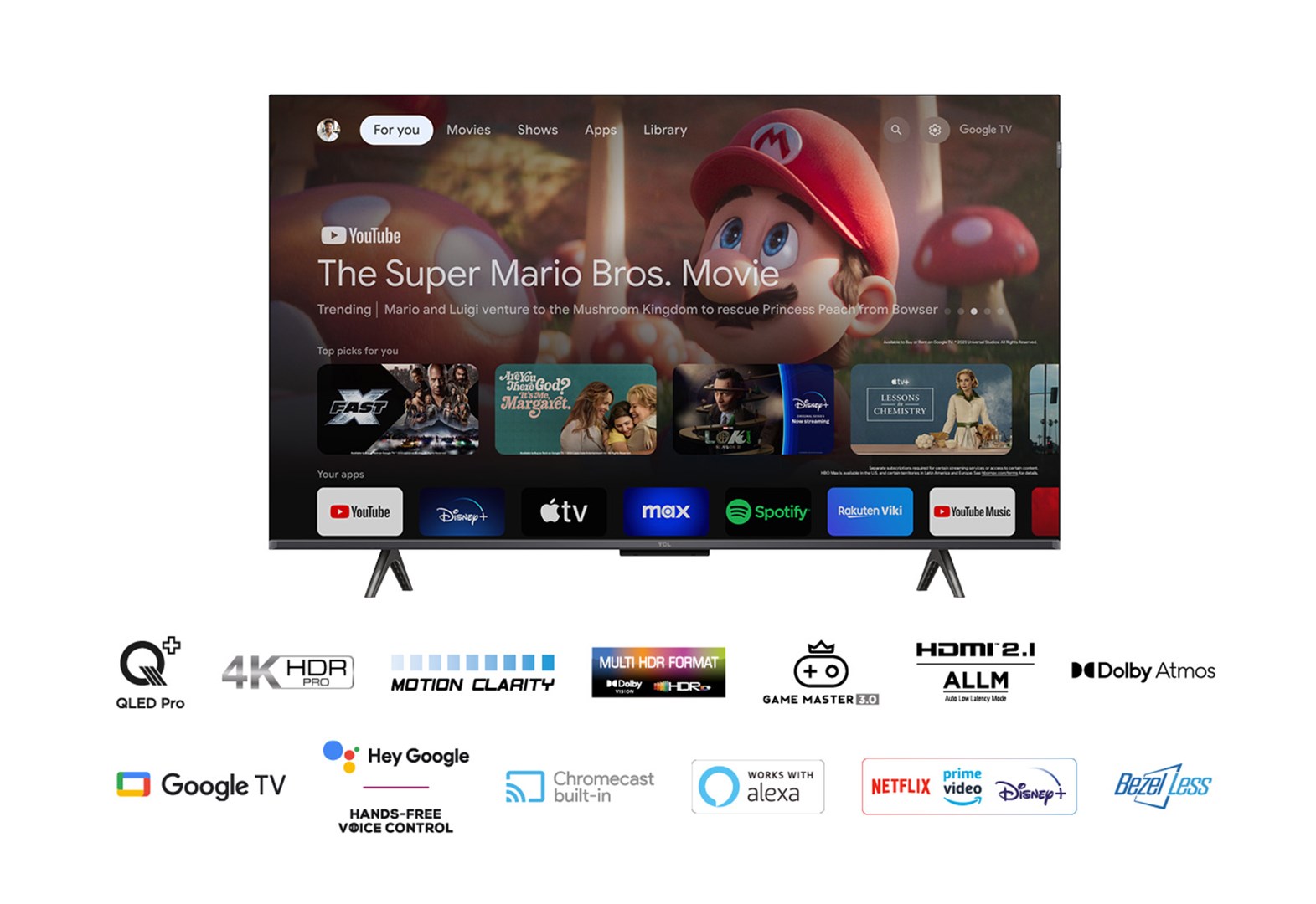Televizor TCL 43C655, 43", 4K QLED, i zi