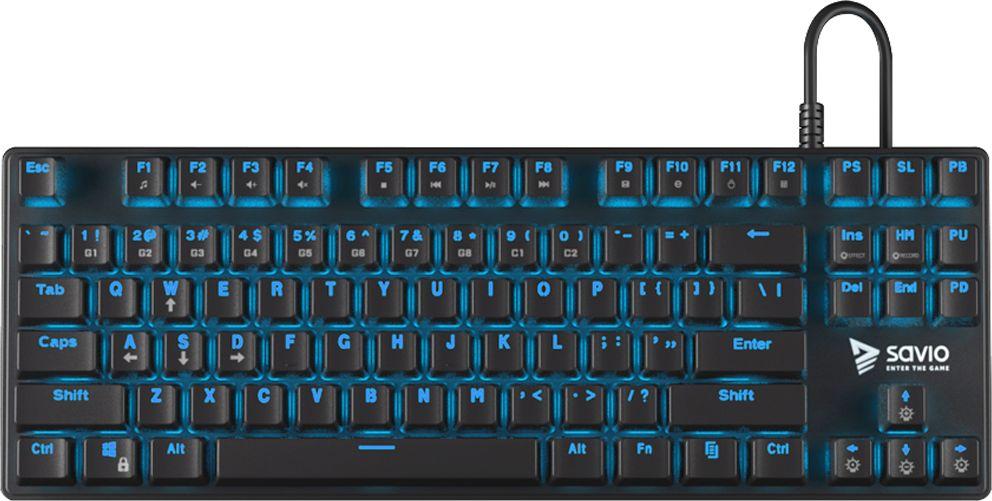 Tastierë Savio Tempest RX TKL Outemu (SAVGK-TEMPEST BLUE), e zezë