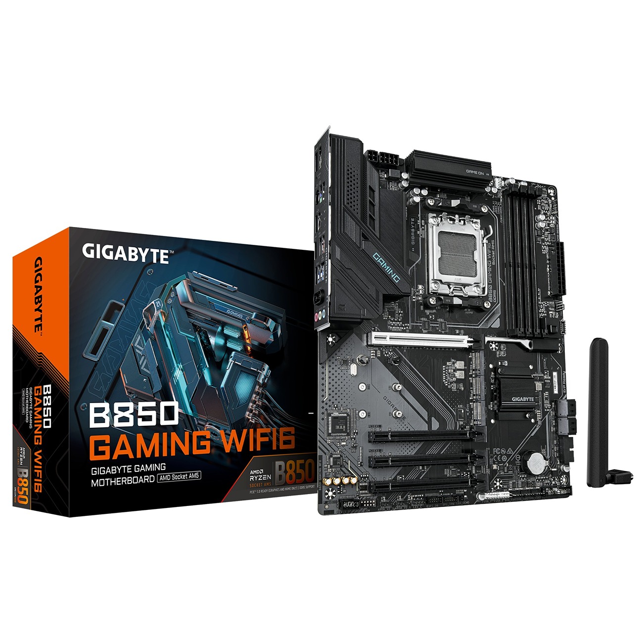 Pllakë amë Gigabyte B850 Gaming WiFi, AM5, DDR5, ATX, e zezë