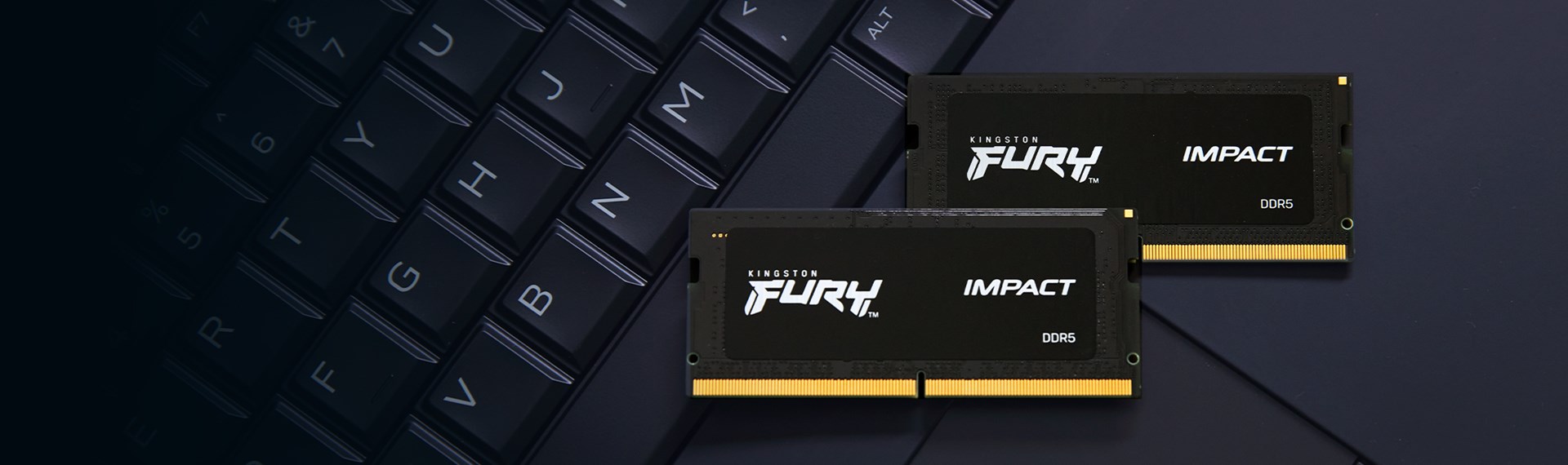 Memorie Kingston FURY Impact 16GB DDR5, 4800MT/s, SODIMM CL38, e zezë