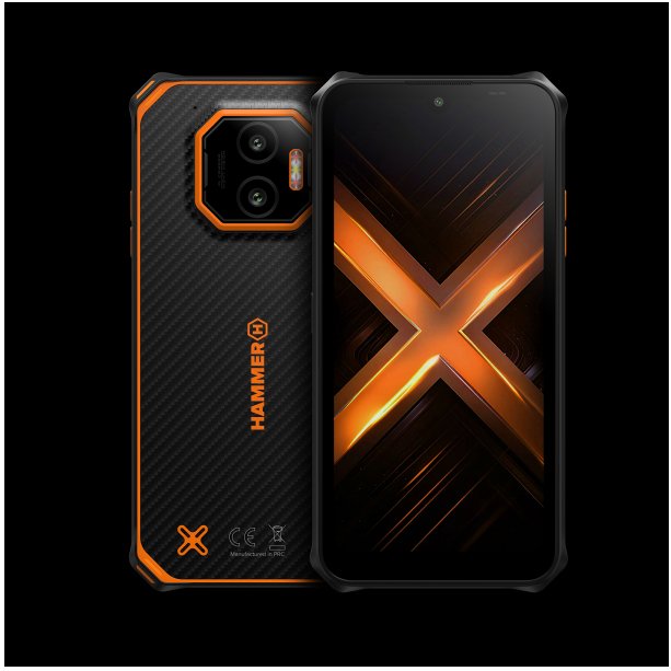 Telefoni Hammer Energy X2 5G, 6" IPS, 6GB 128GB, i zi portokalli