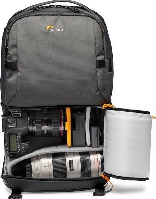 Çantë shpine fotografike Lowepro Fastpack BP 250 AW III, për DSLR dhe mirrorless, për laptop 13", gri
