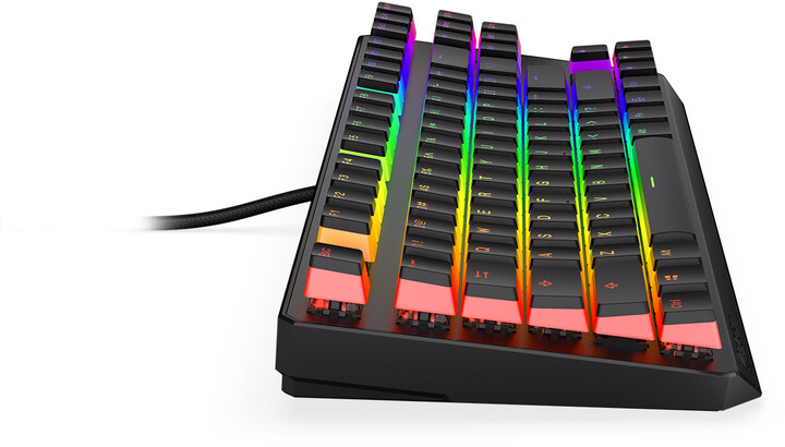 Tastierë Endorfy Thock TKL Pudding Blue, Kailh Blue, US, e zezë