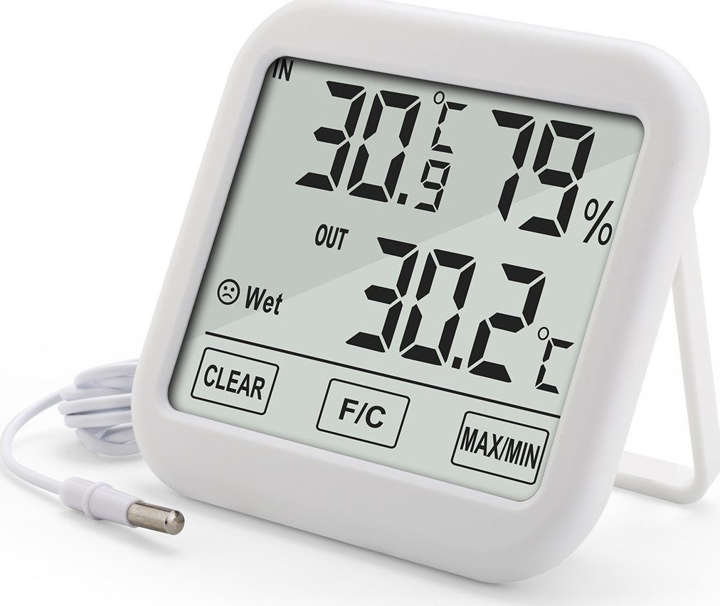 Stacion moti GreenBlue GB381, sondë e jashtme 1.5m, ekran i madh, i bardhë