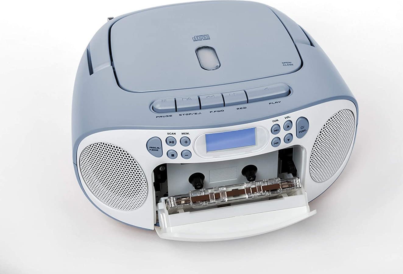 Радио ЦД плеер Reflexion RCD 150, касетофон, AUX, бела и розова