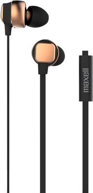 Kufje me tela Metallix Earphones 303789, me mikrofon, gold
