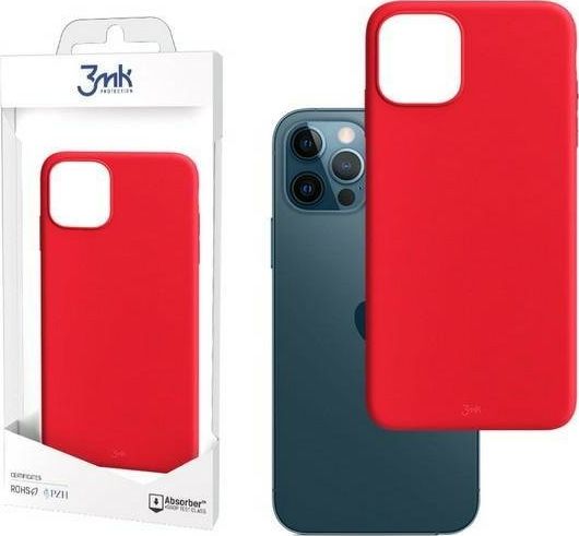 Mbrojtëse e pasme 3MK Matt për iPhone 12/12 Pro (6.1"), e kuqe