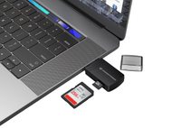 Читач на картички Conceptronic BIAN06B, USB 3.0, SD и MicroSD, црн