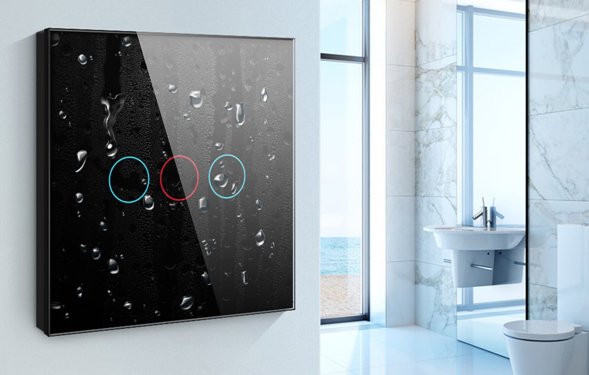 Çelës ndriçimi inteligjent Avatto ZigBee Single Light Switch 10A Tuya, me prekje, i bardhë