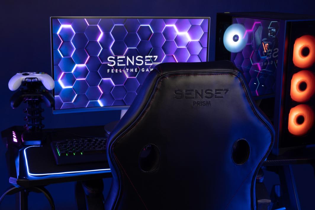 Karrige SENSE7 Prism, lëkurë, e zezë