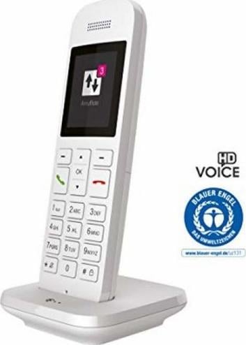 Фиксен безжичен телефон Телеком Спидфон 12, IP, звучник, бел