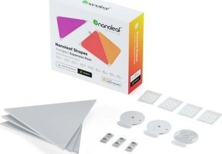 Panele inteligjente Nanoleaf Shapes Triangles Expansion Pack, 3 panele, multikolor