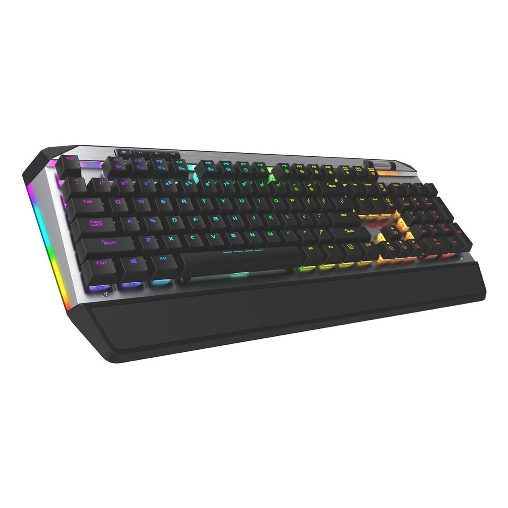 Tastierë mekanike Gaming Patriot Memory V765, USB, RGB, e zezë / e hirtë