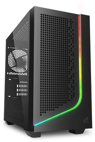 Kuti kompjuterike Sharkoon J1000 ARGB, Micro ATX, xham i temperuar, e zezë