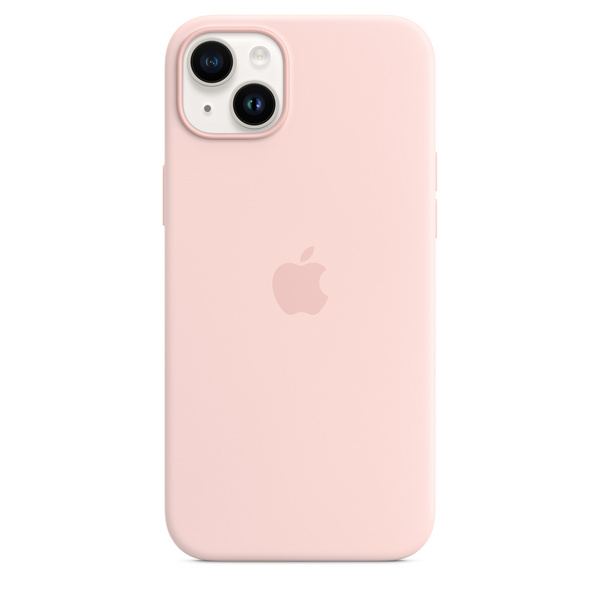Apple iPhone 14 Plus Silicone Case me MagSafe, Chalk Pink