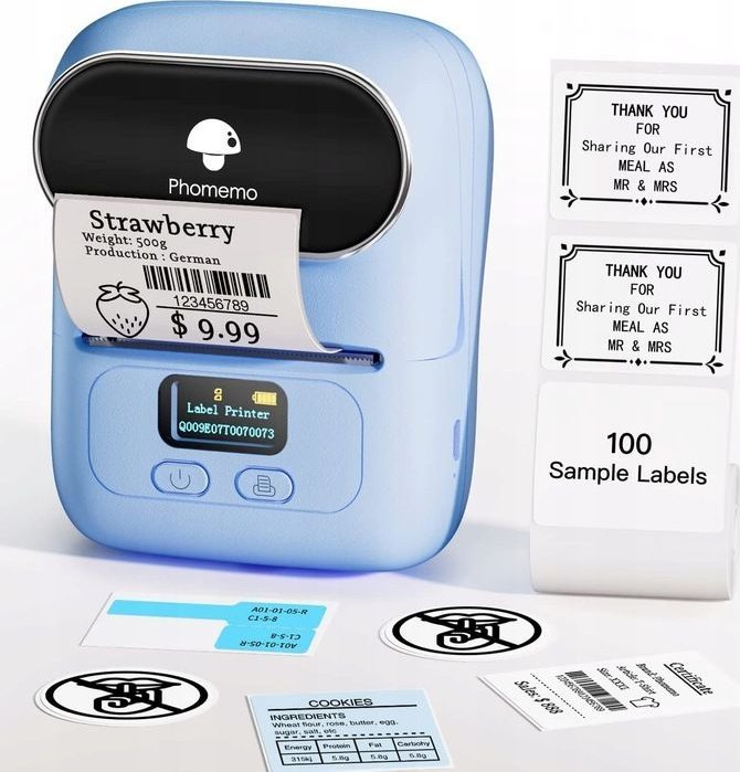 Printer etiketash Phomemo M110, termik, Bluetooth, i bardhë