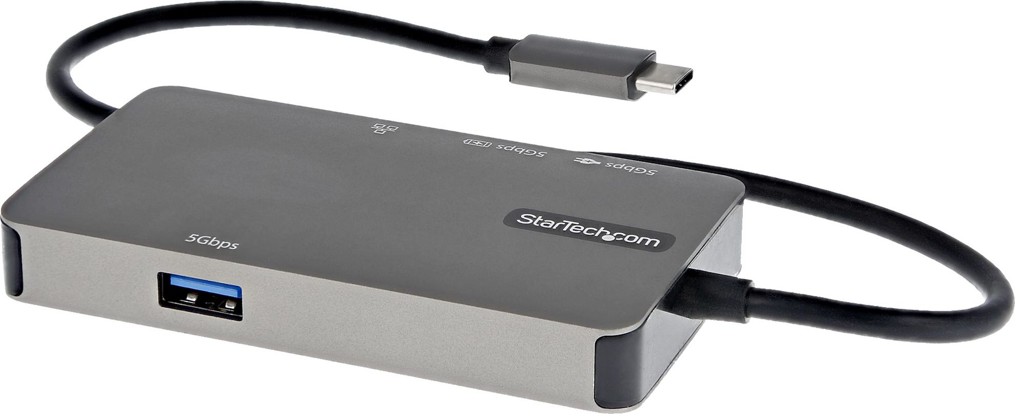 Adapter multiport USB-C StarTech, HDMI 4K 30Hz, VGA 1080p, gri