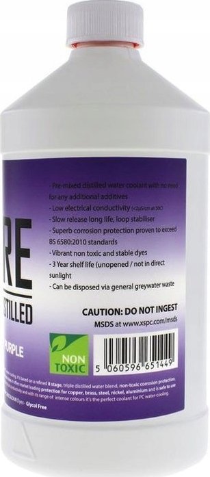 Lëng ftohës për PC XSPC PURE Premix, 1L, UV Purple