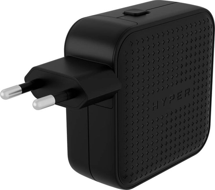 Патен полнач HYPER HyperJuice 70W, USB C GaN, 3 порти, црн
