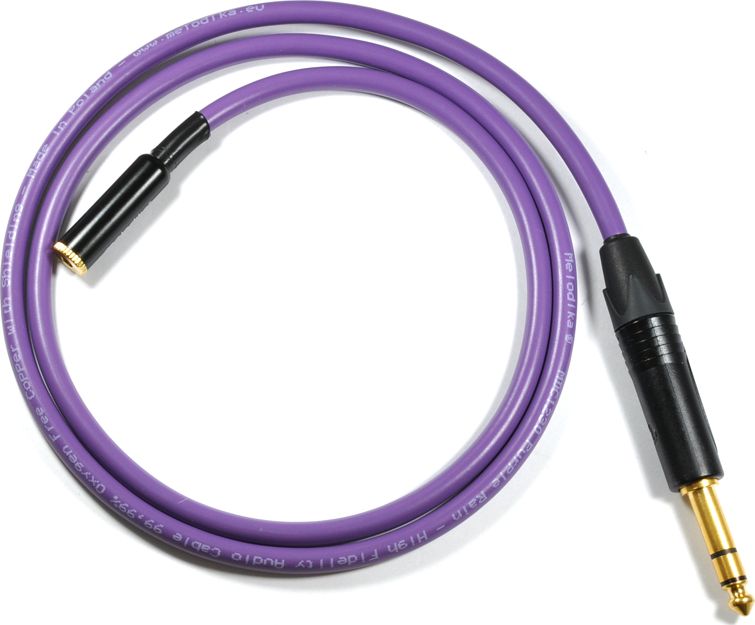 Kabllo përshtatëse Melodika MDPJGMJ, Jack 3.5mm në Jack 6.3mm, 0.2m, vjollcë