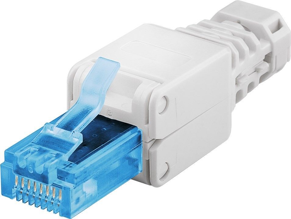 Prizë lidhëse për rrjet Goobay 59227, RJ-45, Cat.6A, UTP, e kaltër
