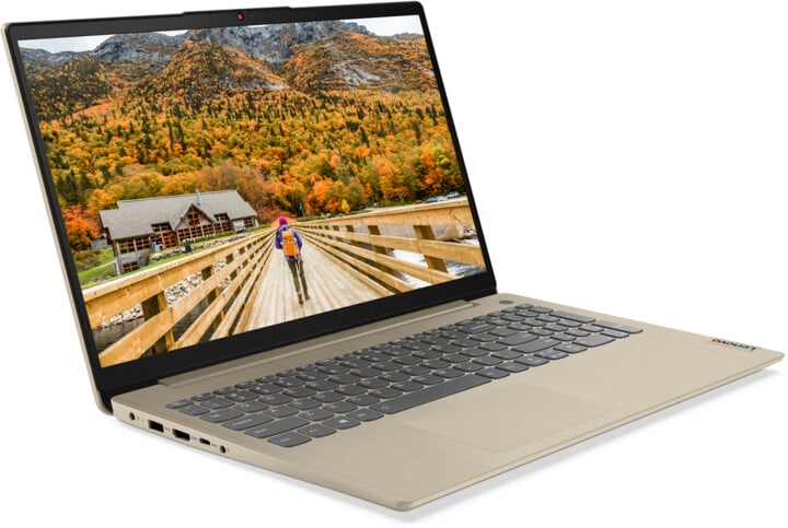 Лаптоп Lenovo IdeaPad 3 15ALC6, AMD Ryzen 5 5500U,8 GB RAM DDR4, 512 GBSSD, AMD Radeon Graphics,беж боја