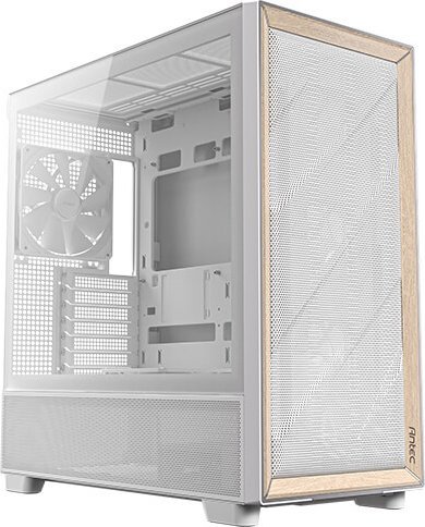 Kornizë PC Antec FLUX MIDI Tower, ATX, 5 ventilatorë, e bardhë